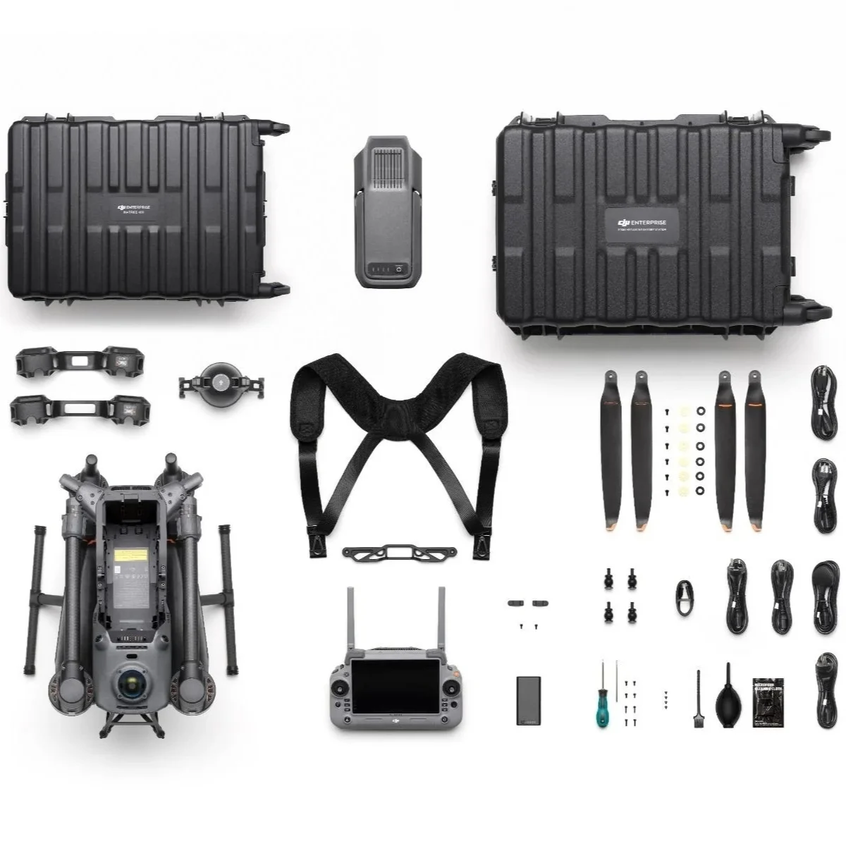 Matrice 400 folded industrial drone kit with controller and accessories