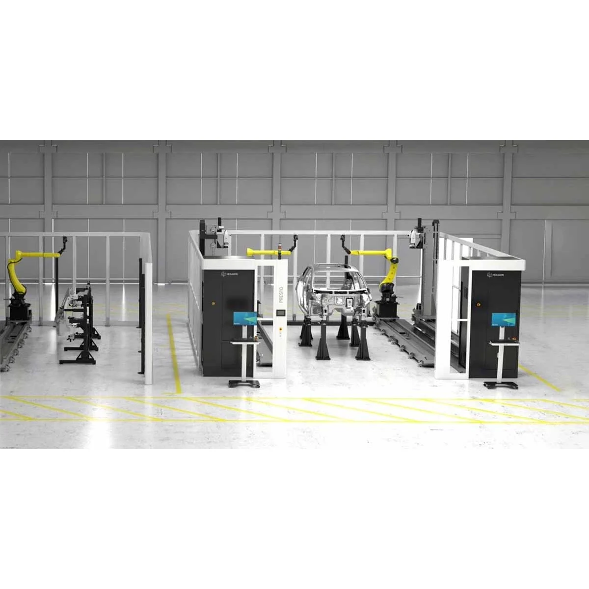 Hexagon PRESTO Quality Stations for automated robotic 3D inspection