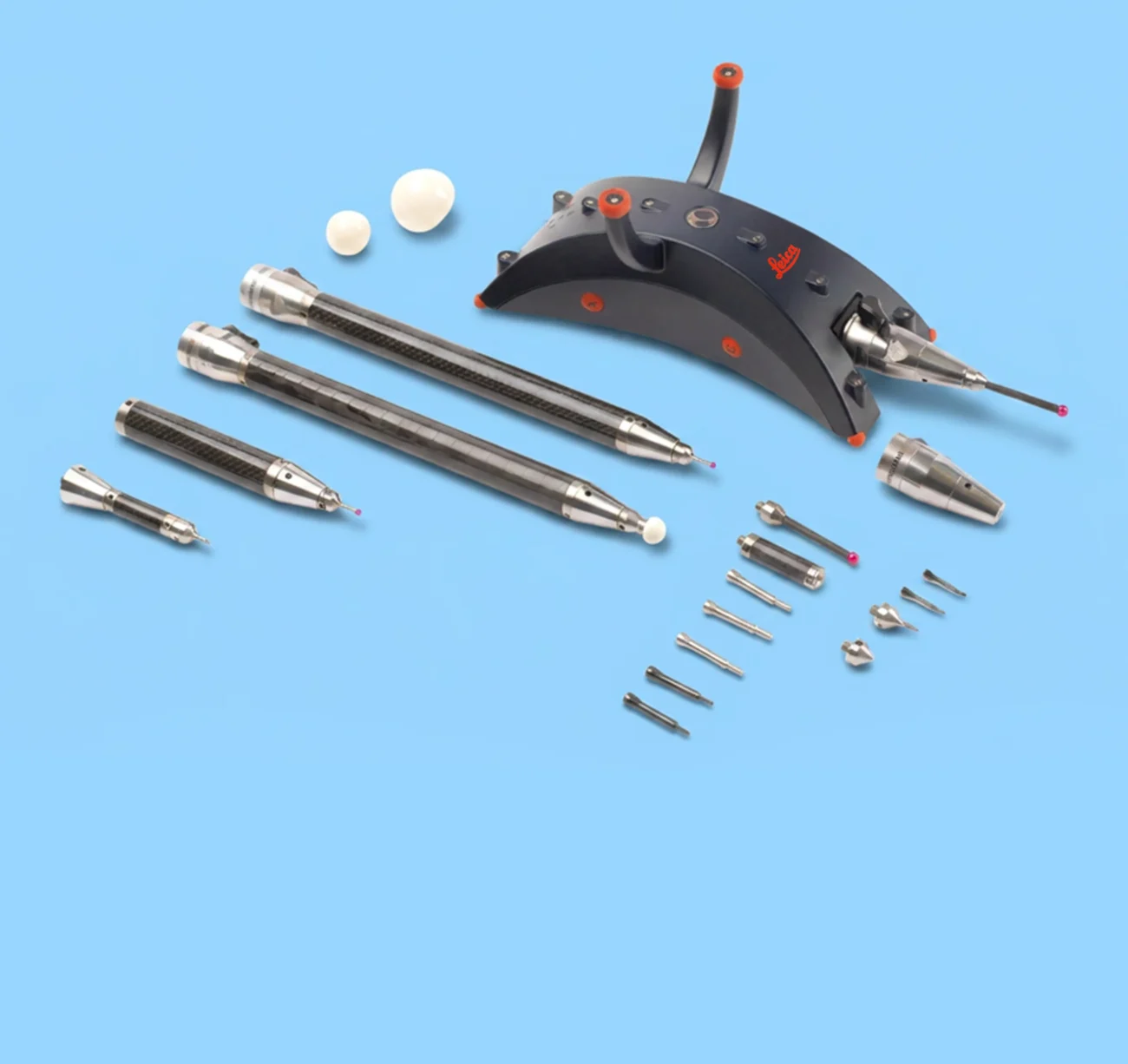 Leica AT960 Probing Styli and Tips Probing styli and tip options for Leica AT960 dimensional inspection