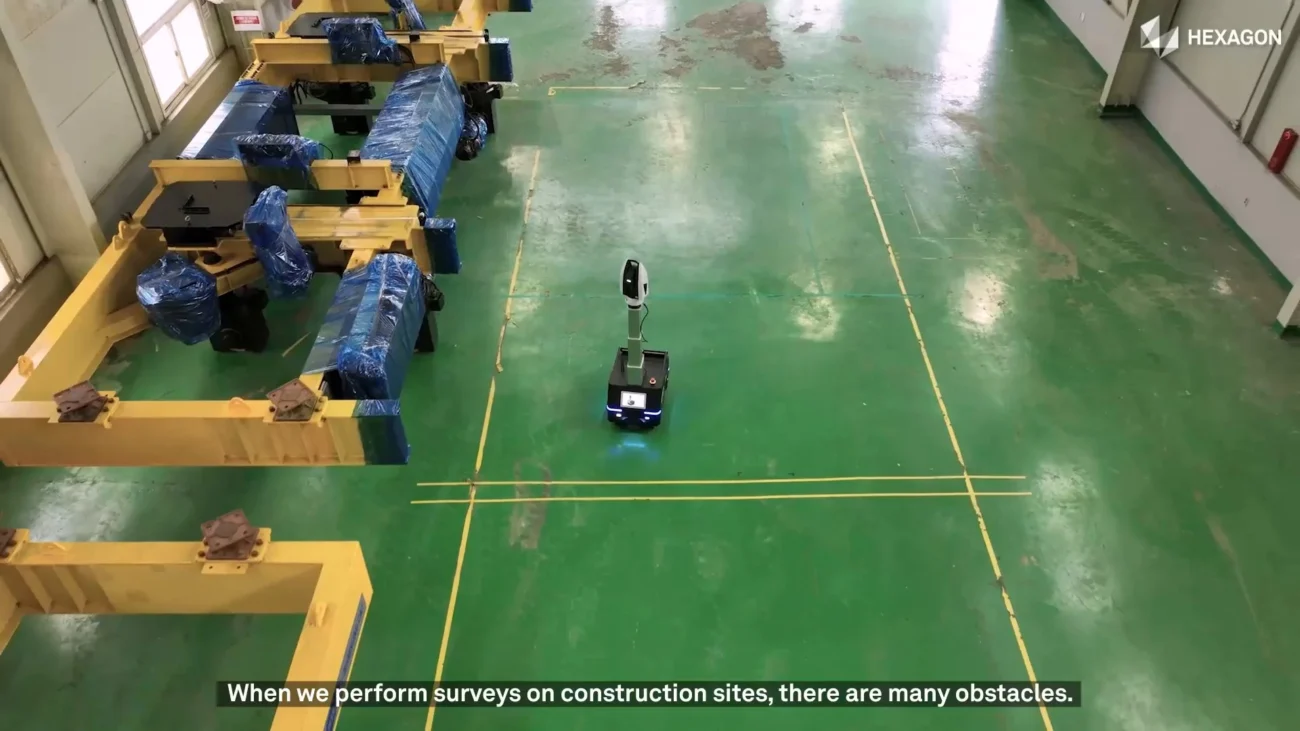 Leica Absolute Tracker ATS600 used for accurate measurement at a Samsung C&T construction site