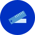 SHINING3D Inspect Measurement Toolset Icon Measurement ruler icon representing the SHINING3D Inspect measurement toolset